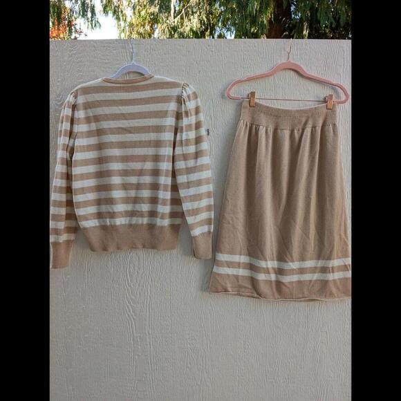Vintage Vivanti Two Piece Sweater And Skirt Unionade Neutral Size 12 - Picture 6 of 9